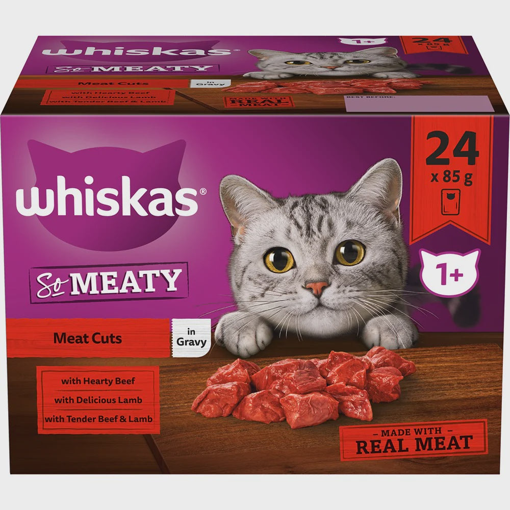 Whiskas Singles Pouch So Meaty 24x85gm