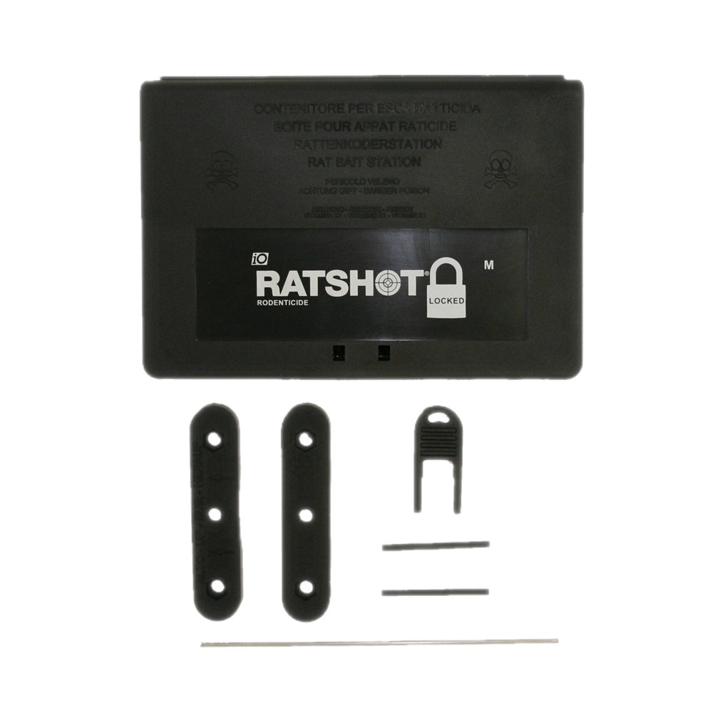 Ratshot Rodent Bait Station (Medium Tamper Resistant Rodent Trap)