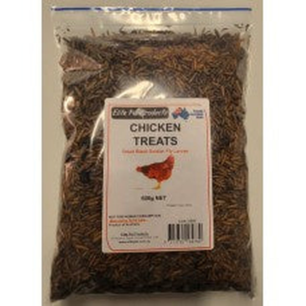 Chicken Treats Australian Dried Black Soldier Fly Larvae 600g *Mealworm*